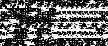 Siyah-beyaz grunge vektör arka planı. Leke ve çatlaklardan gelen tek renkli doku geniş ekran. Tasarım ve yazdırma için soyut ögeler