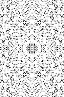 Vektör Dikişsiz siyah beyaz etnik desen 