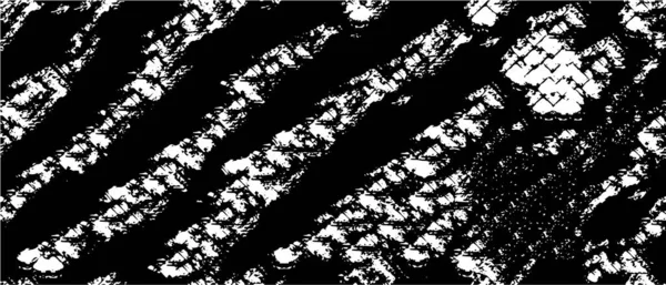 Fondo Vector Grunge Blanco Negro Textura Pantalla Ancha Monocromática Manchas — Archivo Imágenes Vectoriales