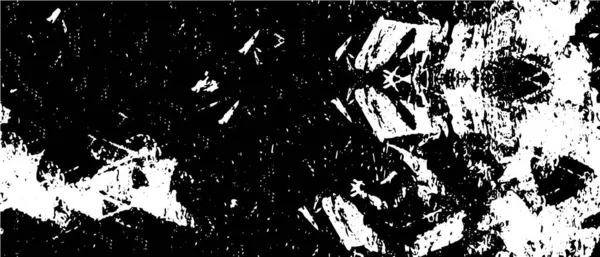 Abstrato Fundo Preto Branco Textura Monocromática Estilo Grunge Padrão Vintage — Vetor de Stock