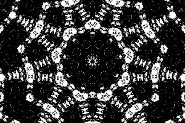 Zwart Witte Grunge Vector Achtergrond Textuur Monochroom Breedbeeld Van Vlekken — Stockvector