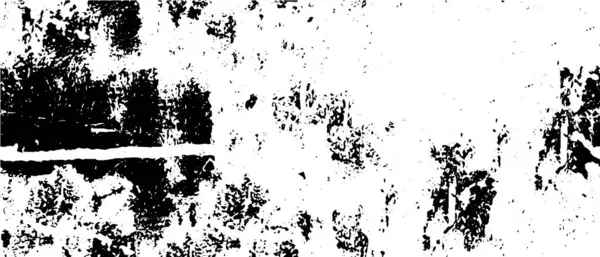 Černobílé Grunge Vektorové Pozadí Textura Monochromatická Širokoúhlá Skvrn Prasklin Abstraktní — Stockový vektor
