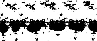 Grunge siyah beyaz desen. Monokrom soyut dokusu. Çatlakların, sürtünmelerin, çiplerin, lekelerin, mürekkep lekelerinin, çizgilerin geçmişi. Koyu tasarım arka plan yüzeyi