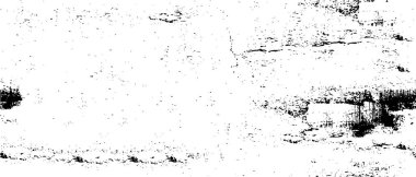 Grunge siyah beyaz desen. Monokrom soyut dokusu. Çatlakların, sürtünmelerin, çiplerin, lekelerin, mürekkep lekelerinin, çizgilerin geçmişi. Koyu tasarım arka plan yüzeyi