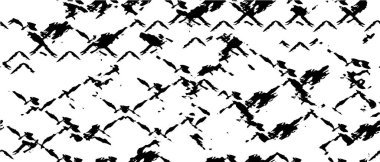 Grunge üst üste biniyor. Soyut siyah-beyaz vektör arkaplanı. Çatlak, leke ve noktalarda kirli desenli tek renkli klasik yüzey. Karanlık korku tarzında eski bir duvar.