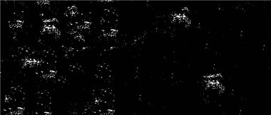 Grunge üst üste biniyor. Soyut siyah-beyaz vektör arkaplanı. Çatlak, leke ve noktalarda kirli desenli tek renkli klasik yüzey. Karanlık korku tarzında eski bir duvar.