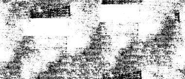 Grunge üst üste biniyor. Soyut siyah-beyaz vektör arkaplanı. Çatlak, leke ve noktalarda kirli desenli tek renkli klasik yüzey. Karanlık korku tarzında eski bir duvar.