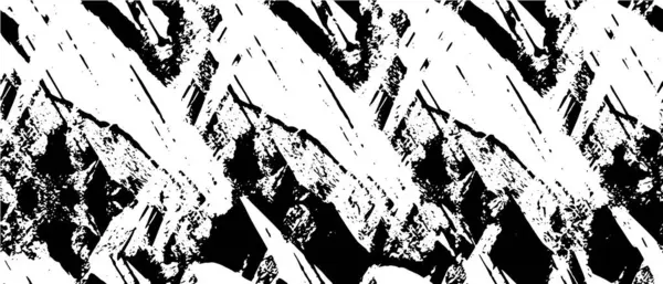 Grunge üst üste biniyor. Soyut siyah-beyaz vektör arkaplanı. Çatlak, leke ve noktalarda kirli desenli tek renkli klasik yüzey. Karanlık korku tarzında eski bir duvar.