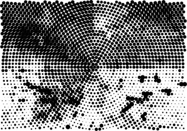 Grunge dokuyu örtüyor. Soyut siyah-beyaz vektör arkaplanı. Tek renkli vintage yüzey      