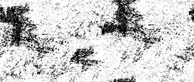 Grunge üst üste biniyor. Soyut siyah-beyaz vektör arkaplanı. Çatlak, leke ve noktalarda kirli desenli tek renkli klasik yüzey. Karanlık korku tarzında eski bir duvar.