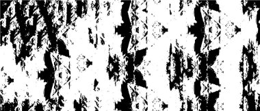 Grunge üst üste biniyor. Soyut siyah-beyaz vektör arkaplanı. Çatlak, leke ve noktalarda kirli desenli tek renkli klasik yüzey. Karanlık korku tarzında eski bir duvar.