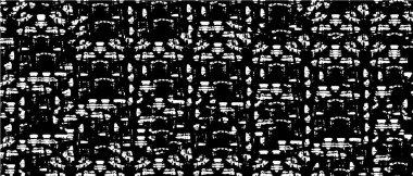 Grunge üst üste biniyor. Soyut siyah-beyaz vektör arkaplanı. Çatlak, leke ve noktalarda kirli desenli tek renkli klasik yüzey. Karanlık korku tarzında eski bir duvar.