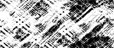 Grunge dokuyu örtüyor. Soyut siyah-beyaz vektör arkaplanı. Tek renkli vintage yüzey      