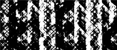 Grunge dokuyu örtüyor. Soyut siyah-beyaz vektör arkaplanı. Tek renkli vintage yüzey      