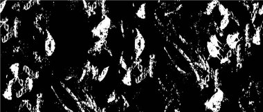 Grunge dokuyu örtüyor. Soyut siyah-beyaz vektör arkaplanı. Tek renkli vintage yüzey      
