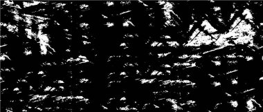 Grunge dokuyu örtüyor. Soyut siyah-beyaz vektör arkaplanı. Tek renkli vintage yüzey      