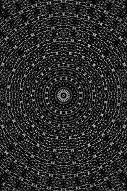 Vektör Dikişsiz siyah beyaz etnik desen 