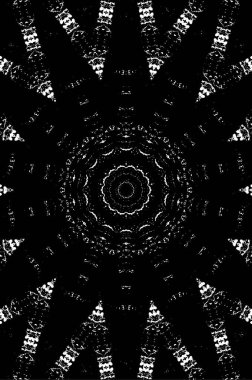 Fraktal desen. Soyut arkaplan. siyah ve beyaz resim.