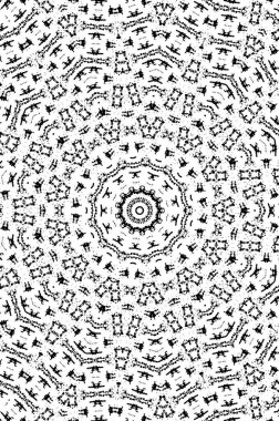 Vektör Dikişsiz siyah beyaz etnik desen 