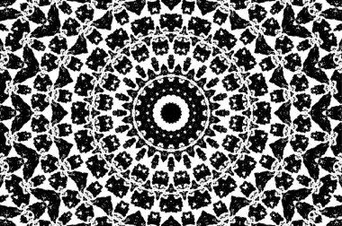 Fraktal desen. Soyut arkaplan. siyah ve beyaz resim.