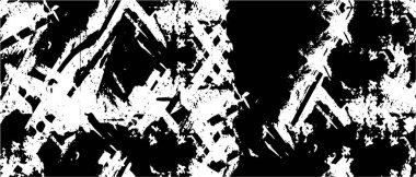 Siyah ve beyaz renklere sahip soyut grunge arkaplanı, vektör illüstrasyonu