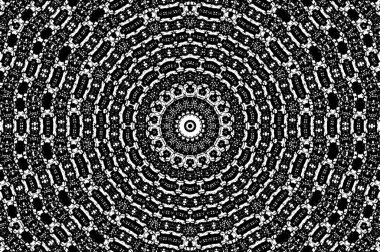 Fraktal desen. Soyut arkaplan. siyah ve beyaz resim.