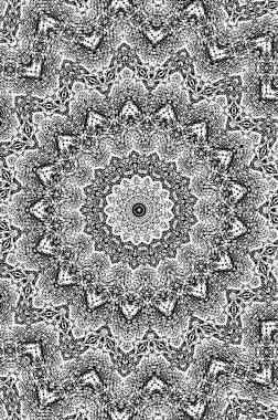 Vektör Dikişsiz siyah beyaz etnik desen 