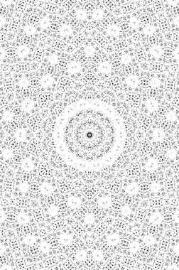 Fraktal desen. Soyut arkaplan. siyah ve beyaz resim.