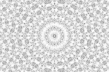 Çember geometrik şekilli soyut desen, vektör illüstrasyonu