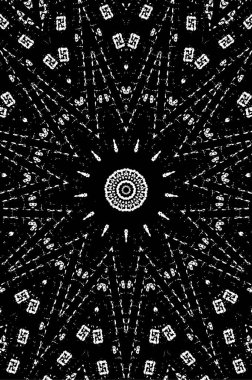 Fraktal desen. Soyut arkaplan. siyah ve beyaz resim.