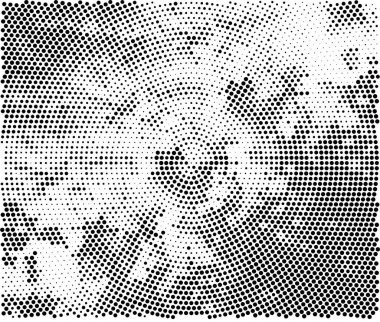 Soyut siyah beyaz noktalı arkaplan. vektör çizimi tasarımı