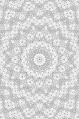 Vektör Dikişsiz siyah beyaz etnik desen 