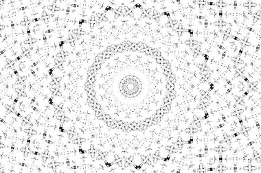 Çember geometrik şekilli soyut desen, vektör illüstrasyonu