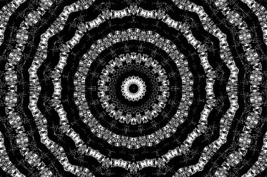 Siyah ve beyaz çiziminin kusursuz deseni