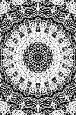 Vektör Dikişsiz siyah beyaz etnik desen 