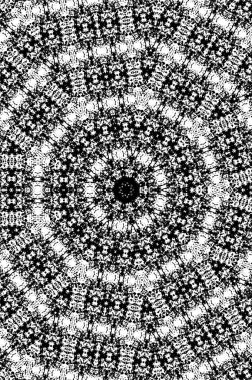 Siyah ve beyaz çiziminin kusursuz deseni