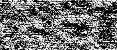 Tek renkli Grunge Deseni. Çizilmiş Çizgiler, Benekler ve Damlalar Banner, Kart, Duvar Kağıdı İçin Soyut Siyah ve Beyaz Dokusu. Farklı Elementlerle Retro Rough Yarım Tonlama Arkaplanı