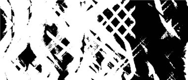 Monokrom elementlerle soyut desen. vektör illüstrasyonu