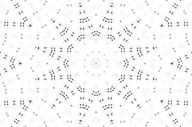 Siyah ve beyaz çiziminin kusursuz deseni