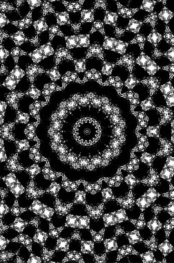 Siyah ve beyaz çiziminin kusursuz deseni