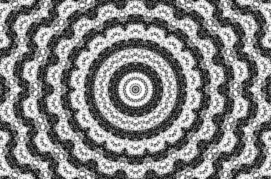 Siyah ve beyaz çiziminin kusursuz deseni