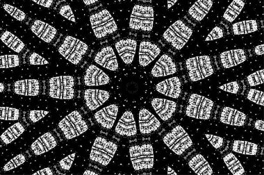 Siyah ve beyaz çiziminin kusursuz deseni