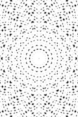 Siyah ve beyaz çiziminin kusursuz deseni