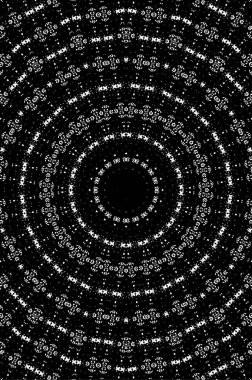 Siyah ve beyaz çiziminin kusursuz deseni