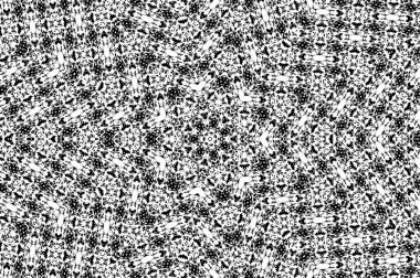 Siyah ve beyaz çiziminin kusursuz deseni