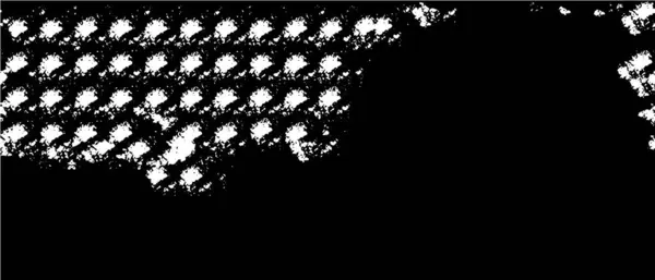 Monochromatyczny Wzór Grunge Streszczenie Czarno Biała Faktura Podrapanymi Liniami Plamkami — Wektor stockowy