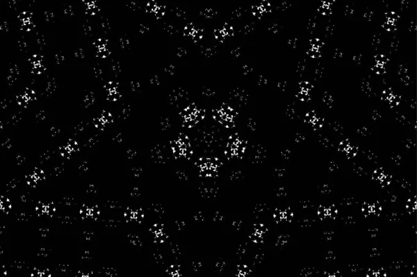 Повторяющийся Круглый Узор Абстрактный Фон Черно Белое Изображение — стоковый вектор