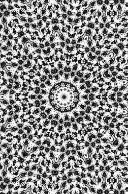 Vektör Dikişsiz siyah beyaz etnik desen 