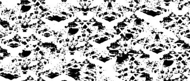 Monokrom elementlerle soyut desen. vektör illüstrasyonu