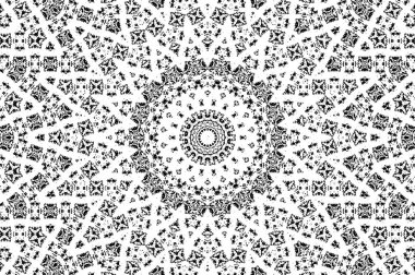 Çember geometrik şekilli soyut desen, vektör illüstrasyonu